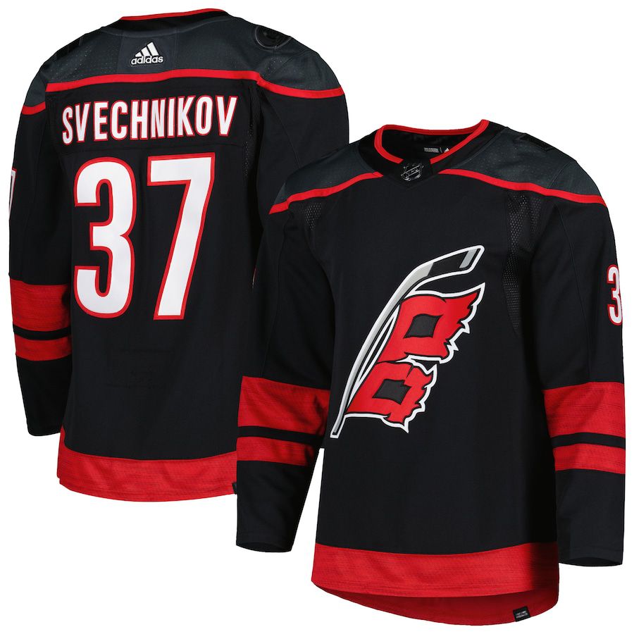 Men Carolina Hurricanes #37 Andrei Svechnikov adidas Black Alternate Primegreen Authentic Pro Player NHL Jersey->youth nhl jersey->Youth Jersey